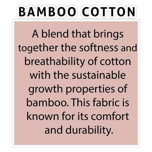 Bamboo Cotton sustainable fabric blend information
