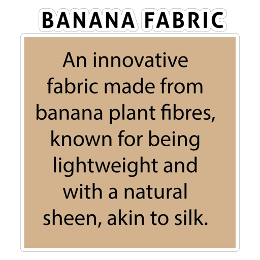 Banana Fabric sustainable textile information