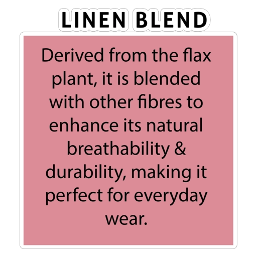 Linen Blend sustainable fabric information